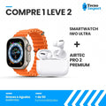 Combo AirTec Pro 2 + Smartwatch Iwo Ultra Compre 1 e Leve