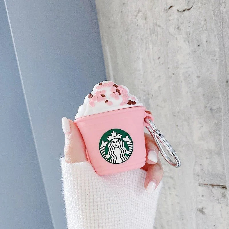 Capinha para Fone de Ouvido Starbucks Pink