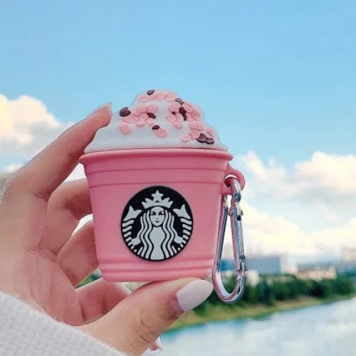 Capinha para Fone de Ouvido Starbucks Pink - AirTec 1/2