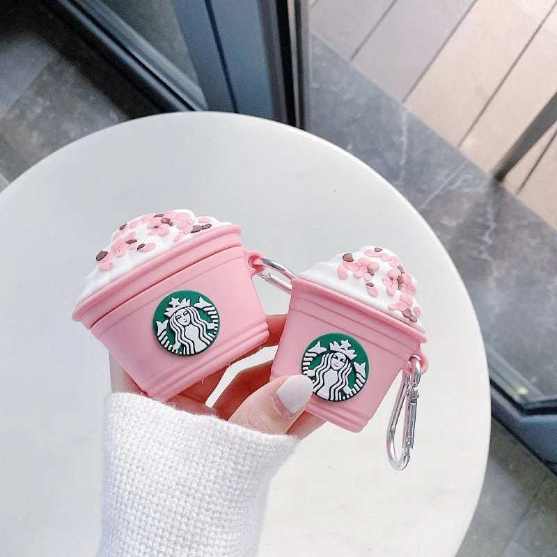 Capinha para Fone de Ouvido Starbucks Pink - AirTec Pro