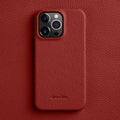 Case Leather Premium - iPhone 14 / Vermelho