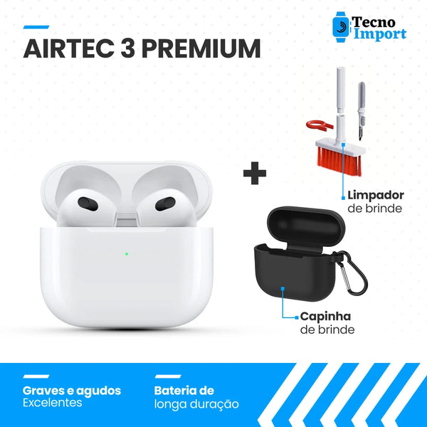 Fone Bluetooth AirTec 3 Premium com Brindes