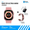 Lançamento Iwo 16 Ultra Series 8 Mini + Brindes - Rosa