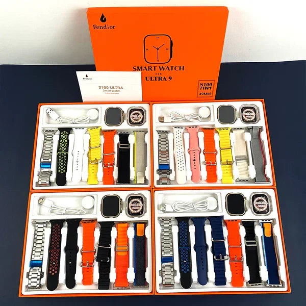 Lançamento Smartwatch Ultra Series 9 com 7 Pulseiras