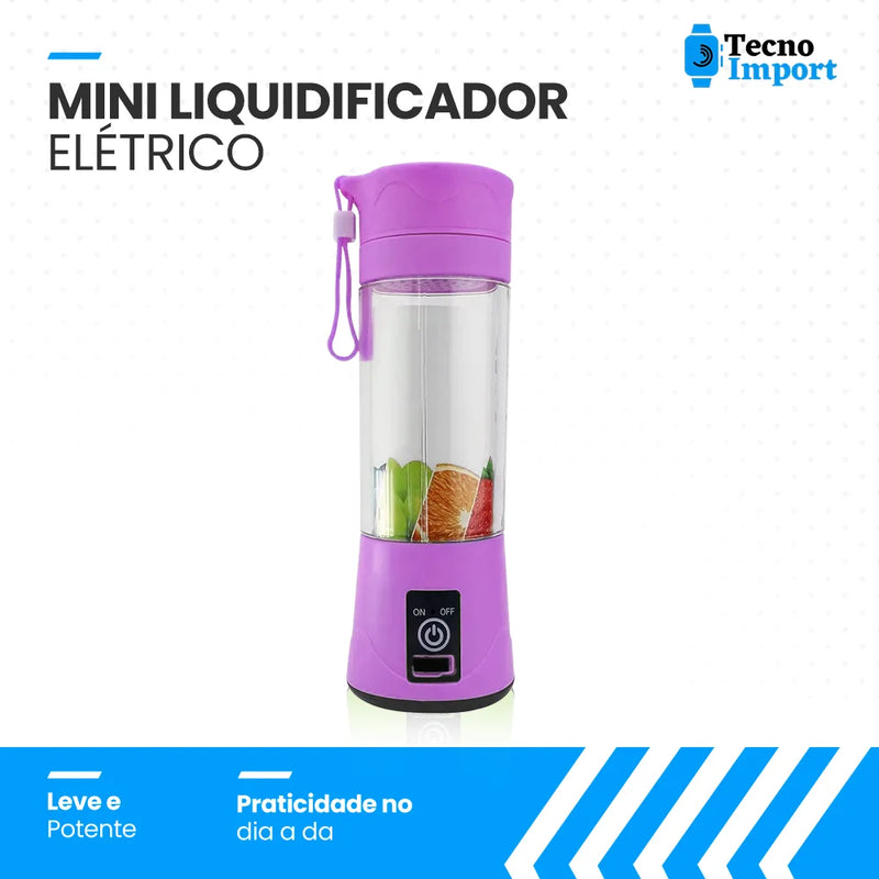 Liquidificador Portátil 6 Lâminas Tecno ® - Rosa